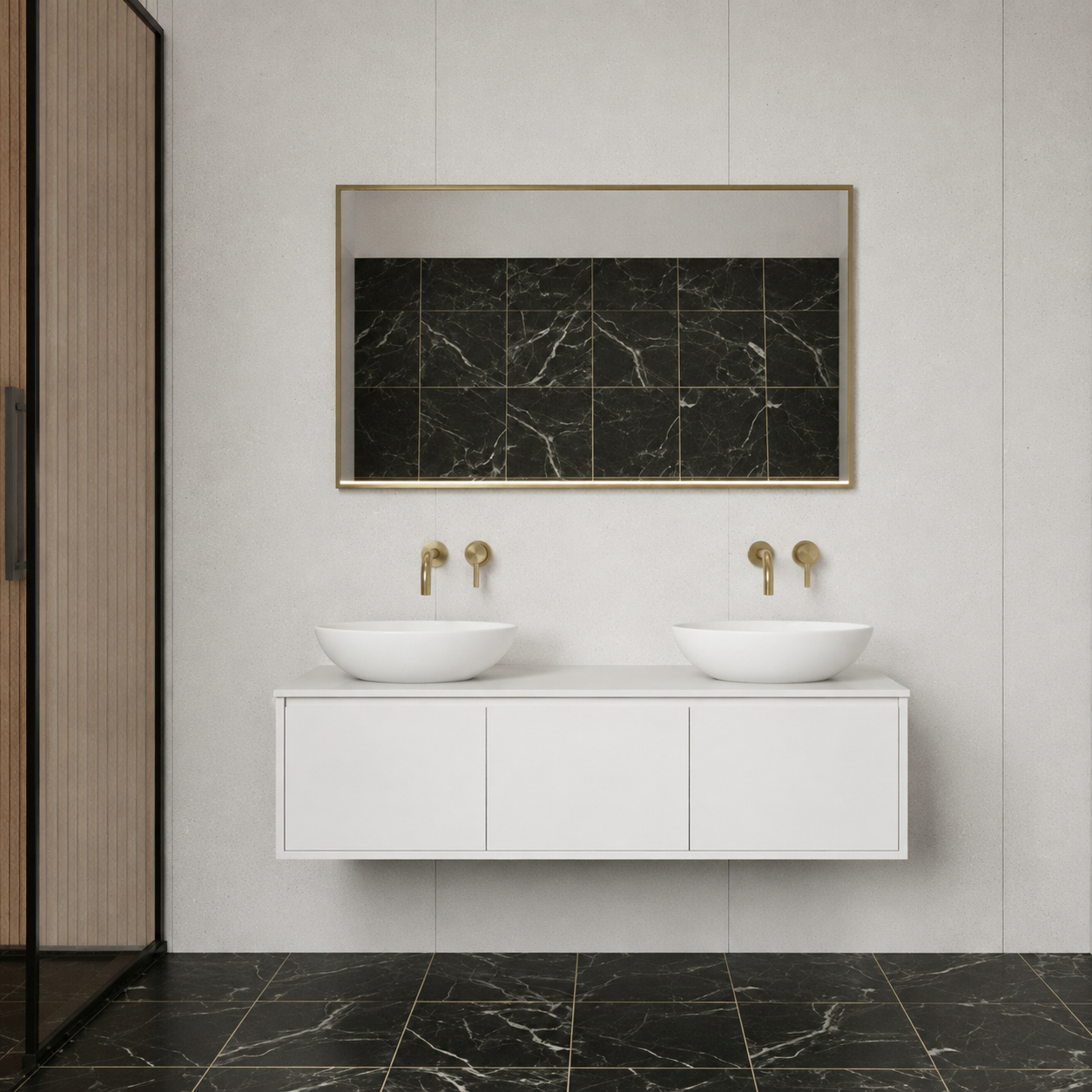 Wall Hung Luxor Matte White Vanity Unit